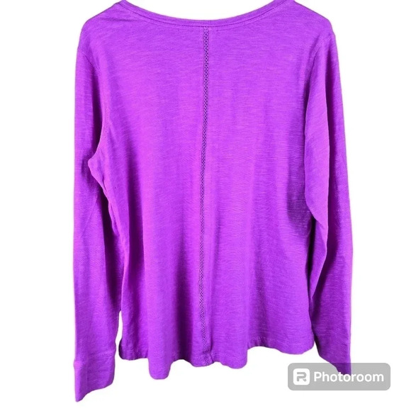 Columbia long sleeve hot pink top with lace detail size XL - Picture 2 of 9